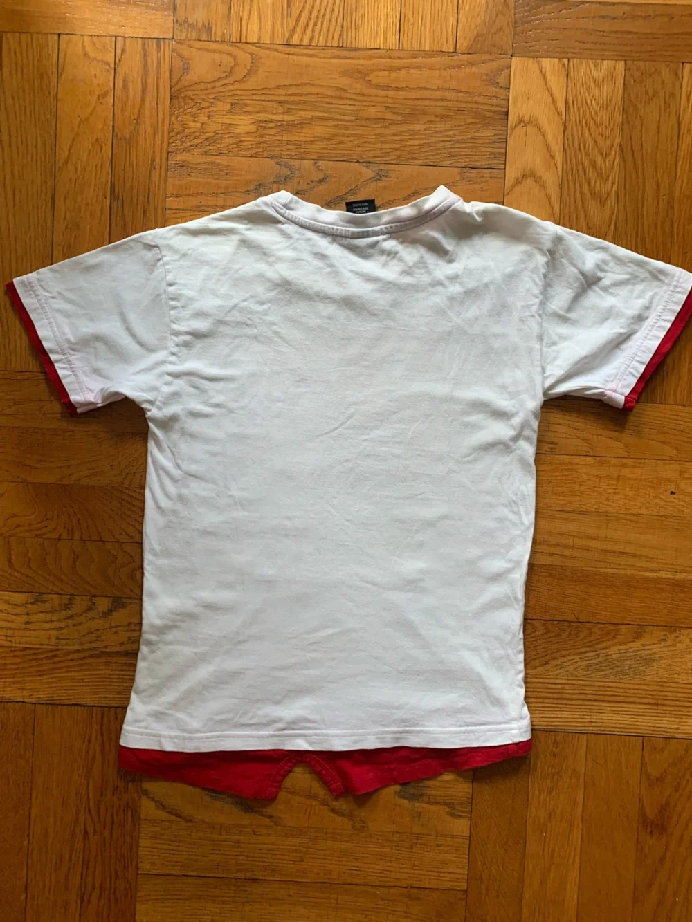 Quad Seven Varsity 23 Kids' Short Sleeve Tee - White with Red & Green Camo